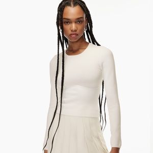 Aritzia corset style knit top